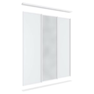 Lugna 3 Sliding Door Package - 2 Melamine 1 Mirror