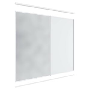 Lugna 2 Sliding Door Package - 1 Mirror 1 Melamine