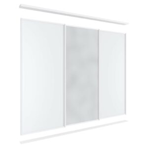 Lugna 3 Sliding Door Package - 2 Melamine 1 Mirror