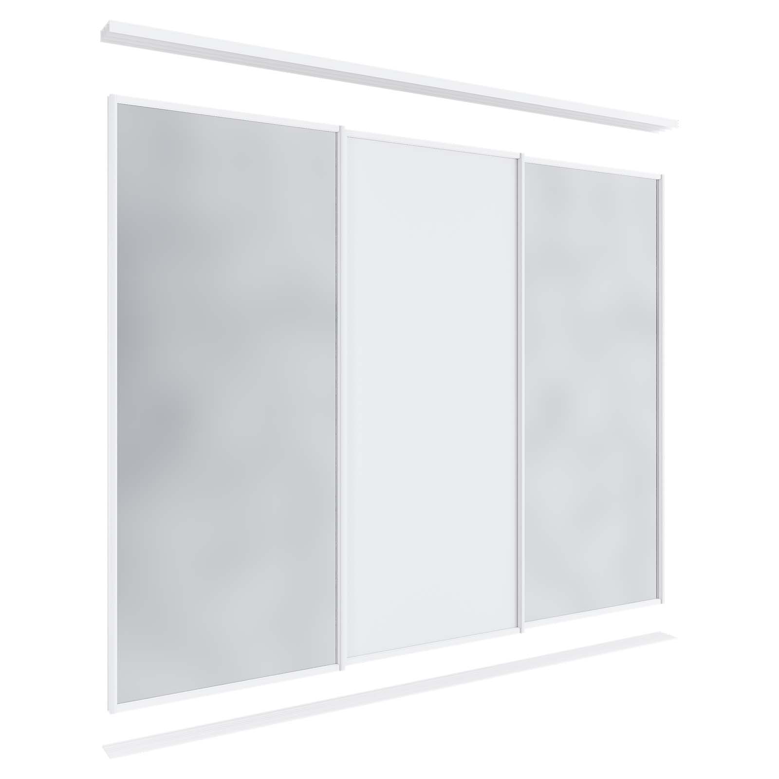 Lugna 3 Sliding Door Package - 2 Mirror 1 Melamine