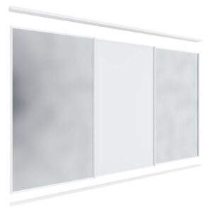 Lugna 3 Sliding Door Package - 2 Mirror 1 Melamine