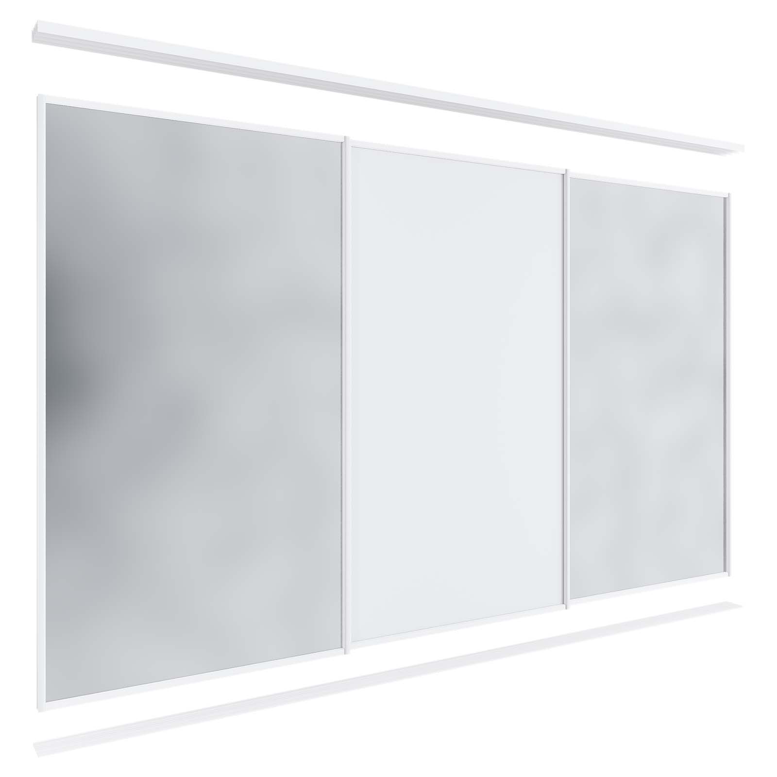 Lugna 3 Sliding Door Package - 2 Mirror 1 Melamine