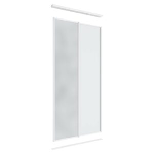Lugna 2 Sliding Door Package - 1 Mirror 1 Melamine