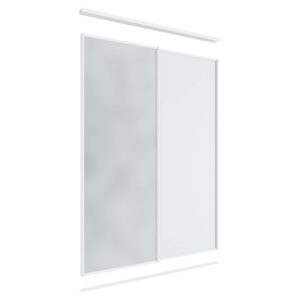 Lugna 2 Sliding Door Package - 1 Mirror 1 Melamine