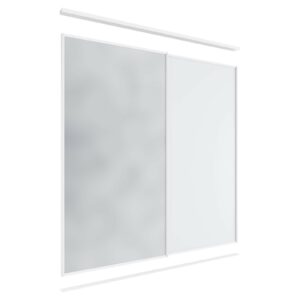 Lugna 2 Sliding Door Package - 1 Mirror 1 Melamine