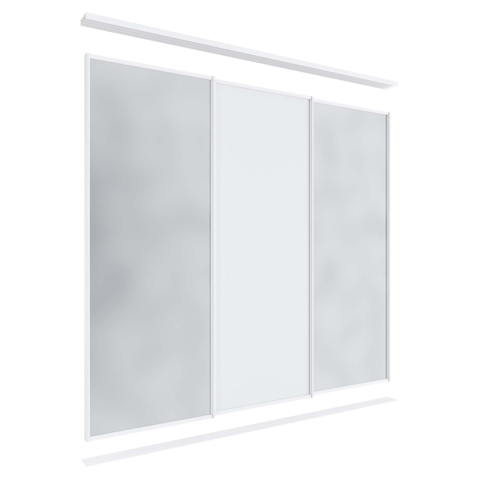 Lugna 3 Sliding Door Package - 2 Mirror 1 Melamine