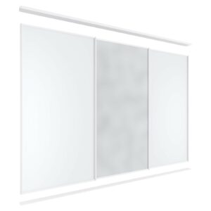 Lugna 3 Sliding Door Package - 2 Melamine 1 Mirror