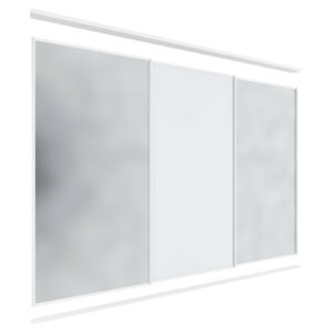 Lugna 3 Sliding Door Package - 2 Mirror 1 Melamine